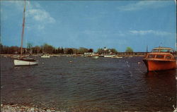 Cedar Point Yacht Basin Westport, CT Postcard Postcard