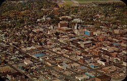 Air view of downtown Cheyenne, WY Postcard Postcard