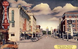 Capital Avenue Cheyenne, WY Postcard Postcard