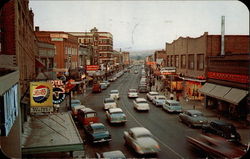 Twilight View of Main Street Lewiston, ID Postcard Postcard