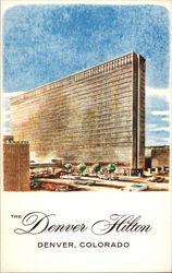 Denver Hilton Colorado Postcard Postcard