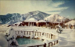 Winter - Swimming Pool and Lodge Sun Valley, ID Postcard Postcard