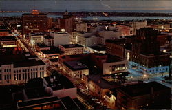 Downtown at Night San Diego, CA Postcard Postcard