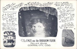 The Face on the Bar Room Floor Central City, CO Postcard Postcard