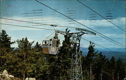 Gondola Approaching Summit - Mt. Whittier Postcard