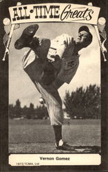 All Time Greats; Vernon Gomez Postcard