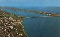 View of Lake Worth Postcard