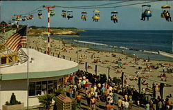 Boardwalk in Santa Cruz California Postcard Postcard