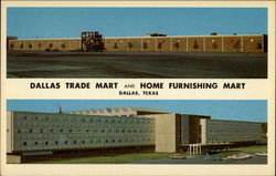 Dallas Trade Mart and Home Furnishing Mart Texas Postcard Postcard