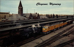 Union Pacific Railroad Depot Cheyenne, WY Postcard Postcard