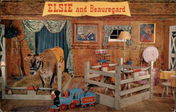 Elsie and Beauregard in Person - Borden Co Advertising Postcard Postcard