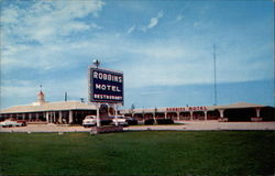 Robbins Motel and Restaurant Vandalia, IL Postcard Postcard