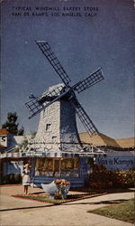 Van de Kamp's - Typical Windmill Bakery Store Los Angeles, CA Postcard Postcard