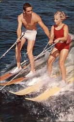 Water skiers Arden, ON Canada Ontario Postcard Postcard