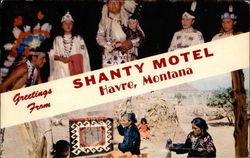 Greetings From Shanty Motel Postcard