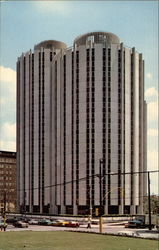 Distinctive dormitory towers at the University of Pittsburgh Pennsylvania Postcard Postcard