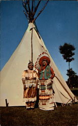 Princess Dove and Chief Minick Postcard