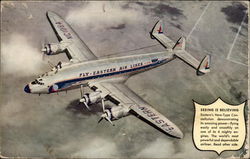 Eastern Air Lines New-Type Constellation Aircraft Postcard Postcard