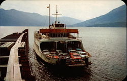 M.V. Anscomb ferry Kootenay Bay, BC Canada British Columbia Postcard Postcard