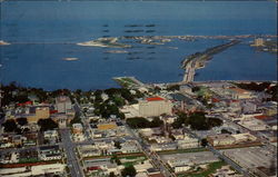 Air view of downtown Clearwater Postcard