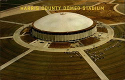 Harris County Domed Stadium Houston, TX Postcard Postcard