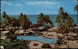 Jamaica Hilton Hotel Pool St. Anns Bay, Jamaica Postcard Postcard