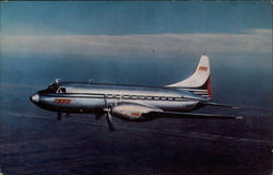 TTA Silver Cloud 600 Aircraft Postcard Postcard