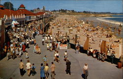 View of the Boardwalk, Santa Cruz, California Postcard Postcard