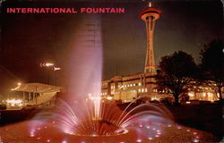 International Fountain Seattle, WA Postcard Postcard