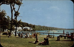 Lakefront and Swimming Area at Unity House, Forest Park, Penna Postcard