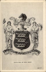 State Seal of New Jersey Postcard Postcard