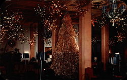 Main lobby at Christmas Atlantic City, NJ Postcard Postcard