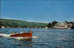 Boating on Lake Hopatcong Postcard