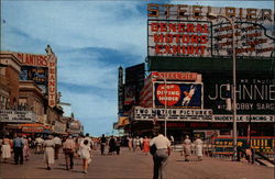 Strolling on the famous Ten Mile Boardwalk Atlantic City, NJ Postcard Postcard