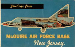 Greetings from McGuire Air Force Base New Jersey Postcard Postcard