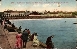 Auditorium, Casino and Bath House from Wharf Postcard