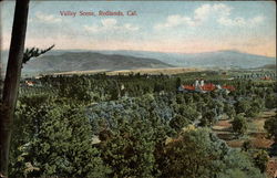 Valley Scene Redlands, CA Postcard Postcard