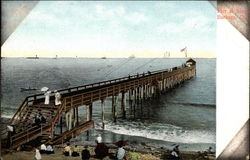 Pier Santa Barbara, CA Postcard Postcard