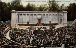 Commencement Day, Greek Theatre Berkeley, CA Postcard Postcard