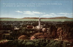 University of California and City of Berkeley Postcard