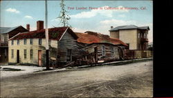 First Lumber House in California Postcard