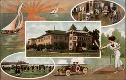 Long Beach Sanitarium California Postcard Postcard