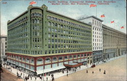 Pacific Building, Commercial Building and Emporium, Market Street Postcard