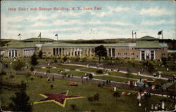 New Dairy and Grange Building, N.Y. State Fair Postcard