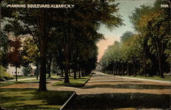 Manning Boulevard Albany, NY Postcard Postcard