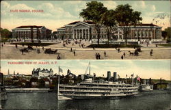 State Normal College and Panoramic View Albany, NY Postcard Postcard