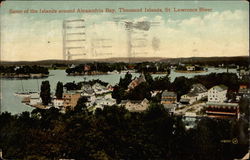 Some of the Islands Around Alexandria Bay, St. Lawrence River Postcard