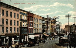 Franklin Square Troy, NY Postcard Postcard