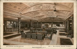 Whitcomb House Lobby Rochester, NY Postcard Postcard