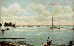 View from Hudson Park across the Sound Postcard